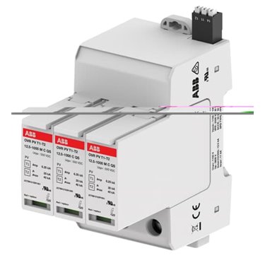 2CTB812121R1000 ABB OVR PV T1-T2 12.5-1000 P TS QS