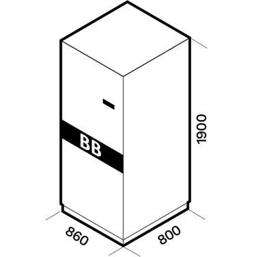  BTC 1900 480V BB V8 3T Riello UPS  - Código de orden: K190480PV83TNPA 