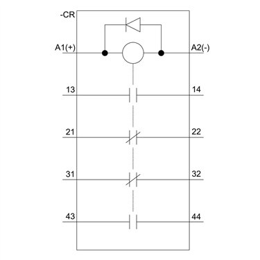 3RH2122-1FB40-1AA0 - Siemens - Relè contattore, 2NO+2NC, DC24V, con diodo