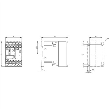 3RT2017-2AQ01 - Siemens - Contactor, AC3:5.5kW 1NO AC380V 50/60Hz