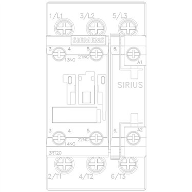 3RT2027-1AB00-1AA0 - Siemens - Contattore, AC3:15kW 1NO+1NC AC24V 50Hz