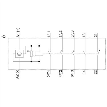 3RT2027-1XF40-0LA2 - Siemens - Bahnschütz, AC3:15kW 1NO+1NC DC110V