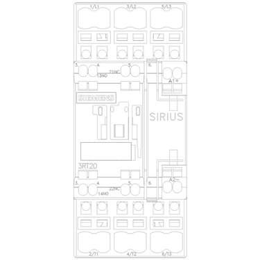 3RT2027-2BA40 - Siemens - Contactor, AC3:15kW 1NO+1NC DC12V