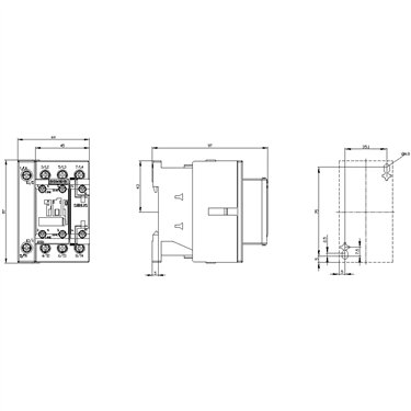 3RT2326-1AP00-1AA0 - Siemens - Contattore 4NO, AC1:40A, 230V 50Hz