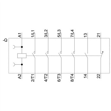 3RT2326-1AP00-1AA0 - Siemens - Contattore 4NO, AC1:40A, 230V 50Hz