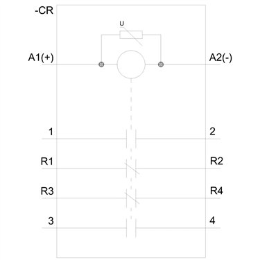 3RT2516-1XF40-0LA2 - Siemens - Contattore a 4 poli, AC3:4kW, 110VDC