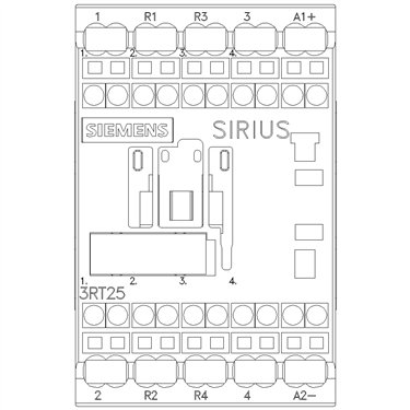 3RT2516-2XF40-0LA2 - Siemens - Contattore a 4 poli, AC3:4kW, 110VDC