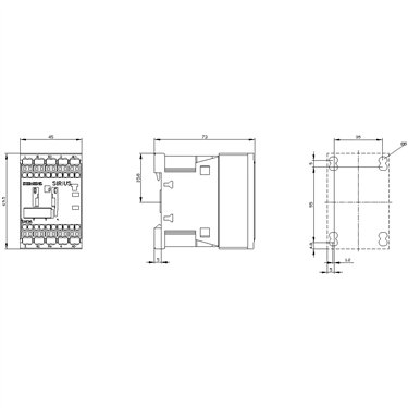 3RT2516-2XF40-0LA2 - Siemens - Contattore a 4 poli, AC3:4kW, 110VDC