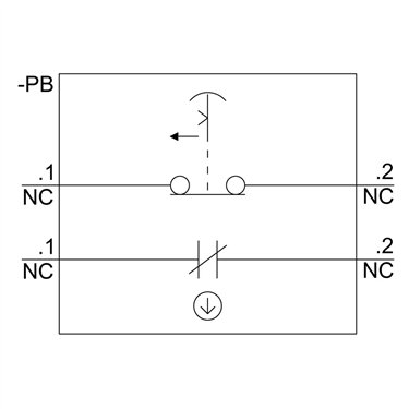3SU1100-1HB20-3PF0 - Siemens - Pulsante di emergenza a fungo, 40 mm, rosso
