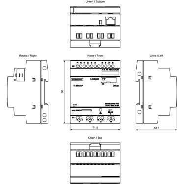 6AG1052-2HB08-7BA2 - Siemens - LOGO SIPLUS! 24RCEO (AC)