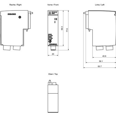 6AG1193-6AG50-2AA0 - Siemens - SIPLUS ET 200SP BA 2xLC-LD