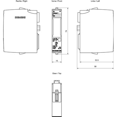 6AG2138-6BA01-2BA0 - Siemens - SIPLUS ET 200SP TM POSINPUT 1 CARRIL