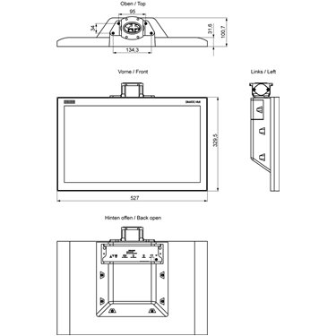 6AV2124-0XC24-0AX1 - Siemens - SIMATIC HMI TP2200 Comfort PRO