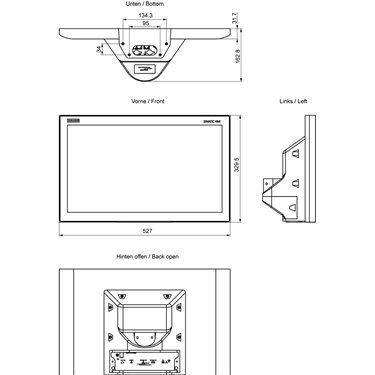 6AV2124-0XC24-0BX1 - Siemens - SIMATIC HMI TP2200 Comfort PRO