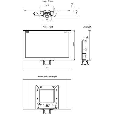 6AV2124-0XC24-1AX1 - Siemens - SIMATIC HMI TP2200 Comfort PRO