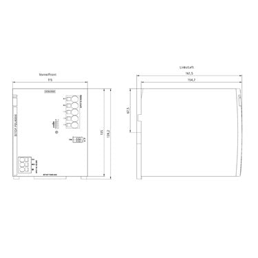 6EP3337-7SB00-3AX0 - Siemens - SITOP PSU6200 Einphasen-Wechselstrom-zu-24V-DC-40A-Stromversorgung