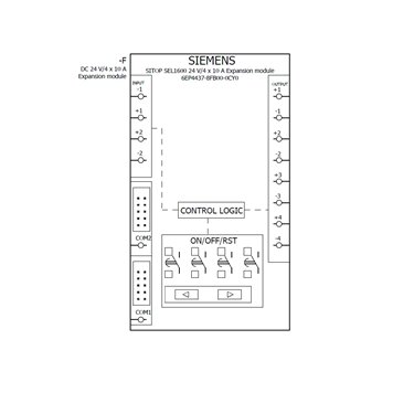 6EP4437-8FB00-0CY0 - Siemens - SITOP SEL1600 Module d'extension 4x0,5-10A