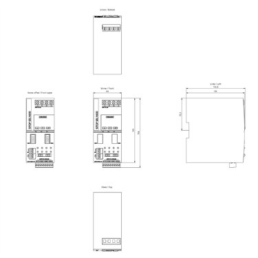 6EP4437-8FB00-4CY0 - Siemens - SITOP SEL1600 Module de base 4x0,5-10A avec IO-Link