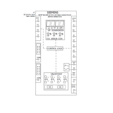 6EP4437-8FB00-4CY0 - Siemens - SITOP SEL1600 Module de base 4x0,5-10A avec IO-Link