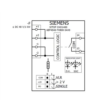 6EP4548-7XB00-3AX0 - Siemens - SITOP CHO1400 Module hacheur 24/48V