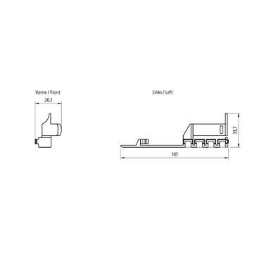 6EP4990-7MK00-0XU0 - Siemens - SITOP Halteklammer für 19-Zoll-Rack