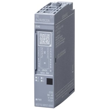6ES7132-6BD21-0BA0 - Siemens - SIMATIC ET 200SP Modulo di uscita digitale 4x24V DC/2A Standard, Unità di imballaggio 1