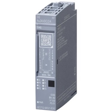 6ES7132-6BD21-0CA0 - Siemens - SIMATIC ET 200SP Modulo di uscita digitale 4x24V DC/2A High Feature, Unità di imballaggio 1