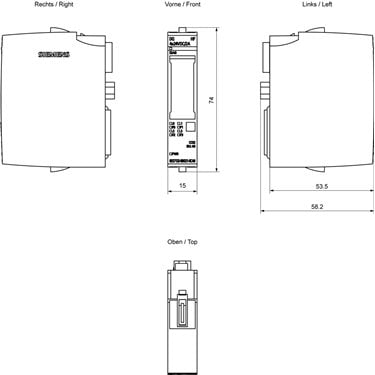 6ES7132-6BD21-2BA0 - Siemens - SIMATIC ET 200SP Modulo di uscita digitale 4x24V DC/2A Standard, Unità di imballaggio 10