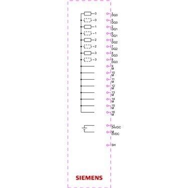 6ES7132-6BD21-2BA0 - Siemens - SIMATIC ET 200SP Digitales Ausgangsmodul 4x24V DC/2A Standard, Verpackungseinheit 10