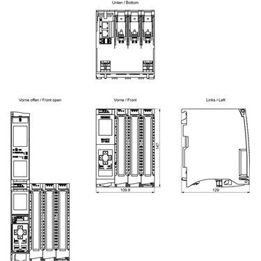 6ES7512-1CM03-0AB0 - Siemens - CPU 1512C-1 PN, 400 KB Prog., 2 MB Dati