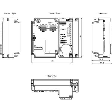 6ES7513-2GM03-0AB0 - Siemens - ET 200pro: CPU 1513pro F-2 PN
