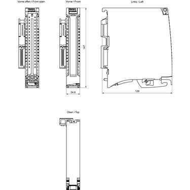 6ES7531-7LK00-0AB0 - Siemens - S7-1500, AI 24xCVM HF