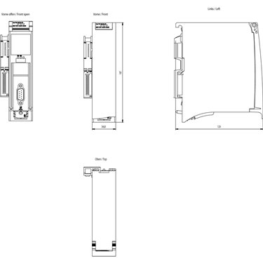 6ES7541-1AD01-0AB0 - Siemens - S7-1500, CM PTP RS232 HF