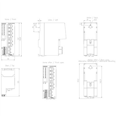 6GK5108-2GS00-2AC2 - Siemens - SCALANCE XCM108 (6 x Gigabit, 2xSFP)