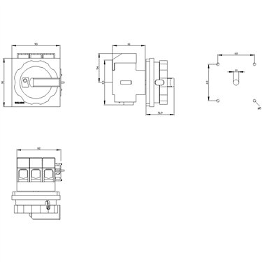 3LD2704-1TP53 - Siemens - Sezionatore SENTRON 3LD