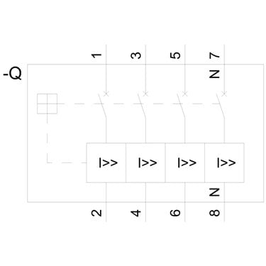 3VA5215-1BB41-0AA0 - Siemens - Interruttore scatolato, UL, FS250, 150A, 4 poli, 100kA