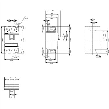 3VA5320-5EF31-2AA0 - Siemens - Interruttore, UL, FS400, 200A, 3 poli, 35KA, TM, ATAM