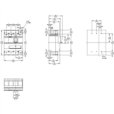 3VA5320-5EF41-2AA0 - Siemens - Interruttore, UL, FS400, 200A, 4 poli, 35KA, TM, ATAM