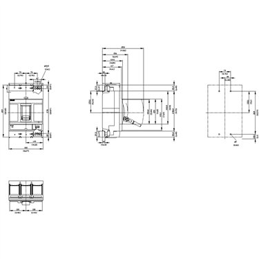 3VA5560-7EC36-0AA0 - Siemens - Interruttore, UL, FS800, 600A, 3 poli, 100KA, TM, FTAM