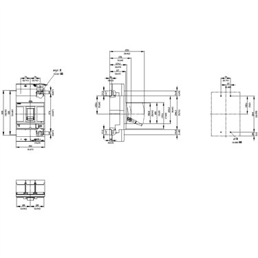 3VA5570-6EC36-2AA0 - Siemens - Interruttore, UL, FS800, 700A, 3 poli, 65KA, TM, FTAM