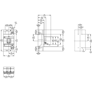 3VA5580-6EC66-0AA0 - Siemens - Interruttore automatico, UL, FS800, 800A, 2P, 65KA, TM, FTAM