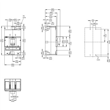 3VA5710-7BB61-0AA0 - Siemens - Interruttore di protezione, UL, FS1200, 1000A, 2P, 100KA