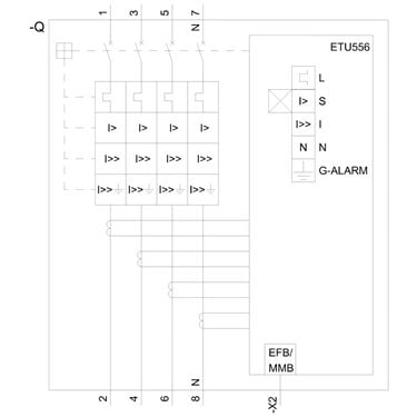 3VA6560-5JT46-0AA0 - Siemens - Interruttore automatico, UL, FS800, 600A, 4 poli, 35KA, ETU5 LSI