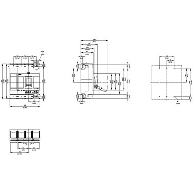 3VA6560-7HL46-2AA0 - Siemens - Interruttore automatico, UL, FS800, 600A, 4 poli, 100KA, ETU3 LI