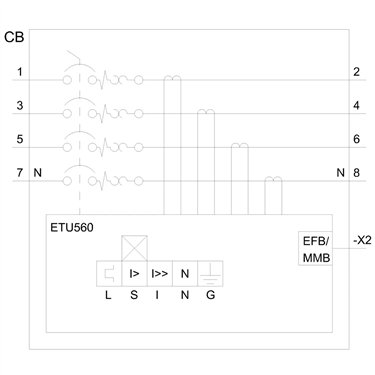 3VA6560-7JQ46-2AA0 - Siemens - Interruttore, UL, FS800, 600A, 4 poli, 100KA, ETU5 LSIG