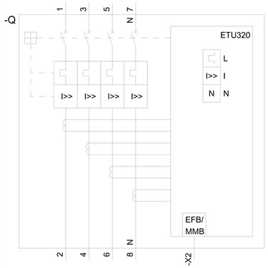 3VA6580-5HL46-0AA0 - Siemens - Interruttore automatico, UL, FS800, 800A, 4 poli, 35KA, ETU3 LI