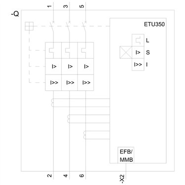 3VA6580-5HN36-2AA0 - Siemens - Interruttore automatico, UL, FS800, 800A, 3 poli, 35KA, ETU3 LSI