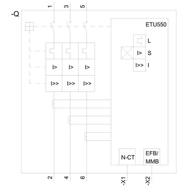 3VA6580-6JP36-0AA0 - Siemens - Interruttore automatico, UL, FS800, 800A, 3 poli, 65KA, ETU5 LSI