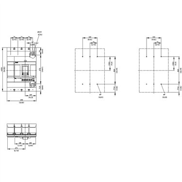 3VA6610-6HN46-0AA0 - Siemens - Interruttore automatico, UL, FS1000, 1000A, 4 poli, 65KA, ETU3 LSI