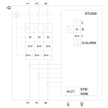 3VA6610-7JT36-0AA0 - Siemens - Interruttore automatico, UL, FS1000, 1000A, 3 poli, 65KA, ETU5 LSI